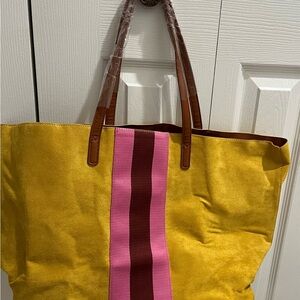 Yellow and Pink Tote Bag